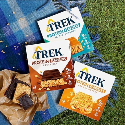 JB's Trek Peanut Butter High Protein Flapjacks – Vegan & Gluten Free – 36 Pack