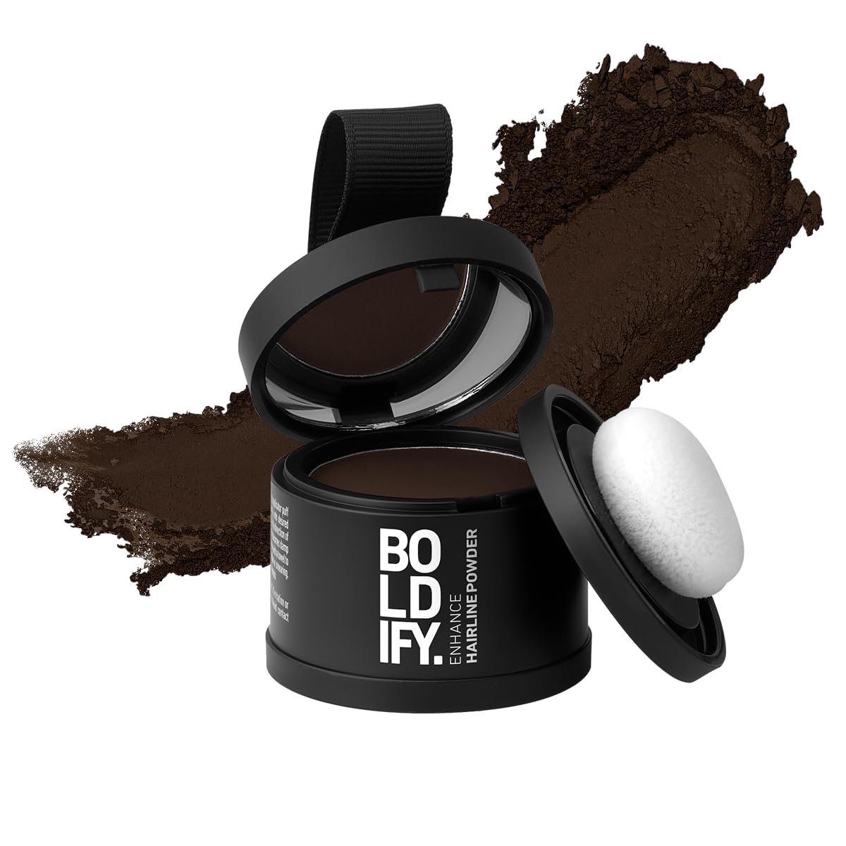 BOLDIFY Hairline Powder – Root Touch Up & Gray Coverage Hair Color – Dark