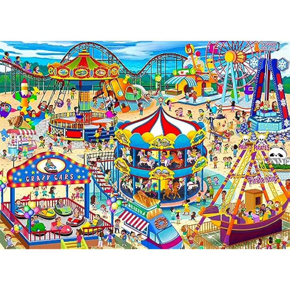 Jolof Store Amusement Park Jigsaw Puzzles for Adults – 1000 Piece Set