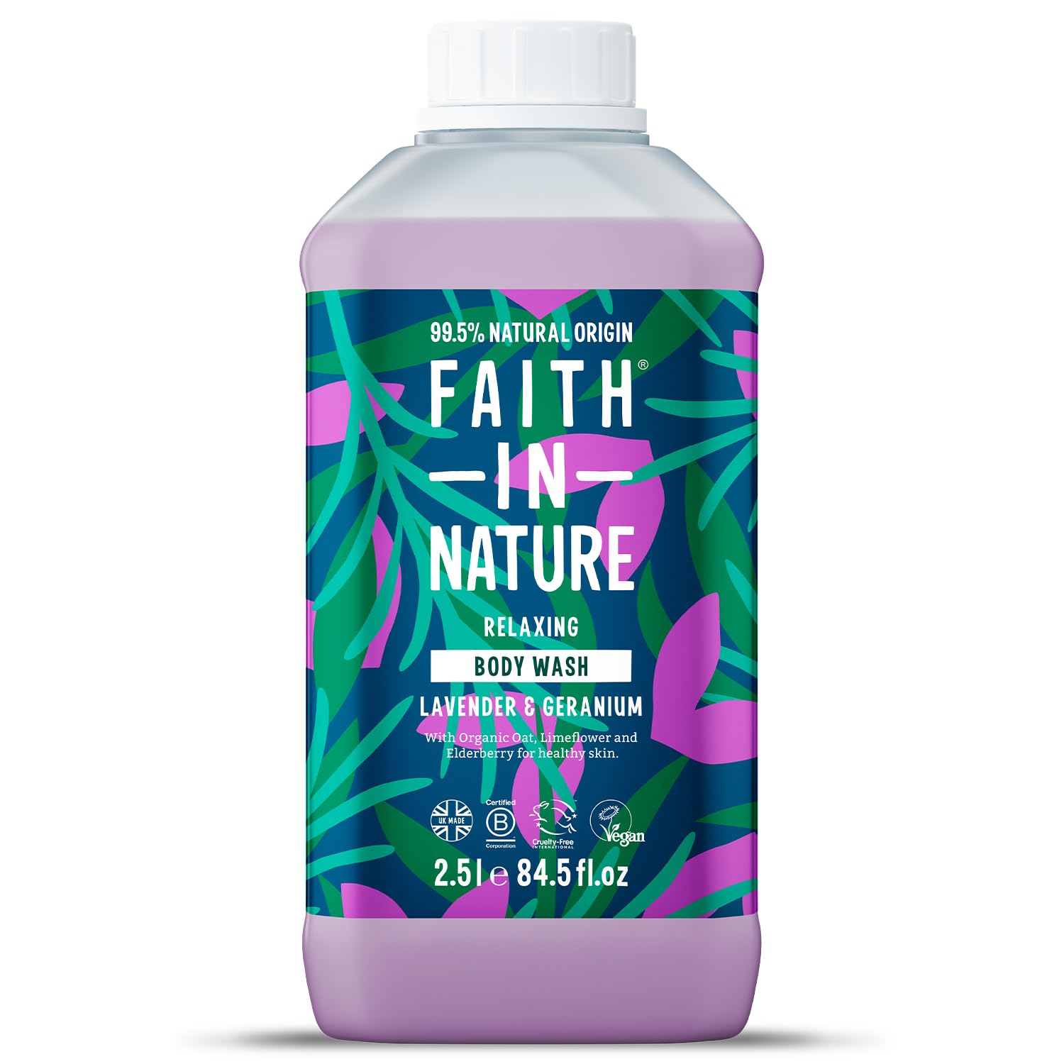 Faith In Nature Lavender & Geranium Body Wash - 2.5L Vegan Refill