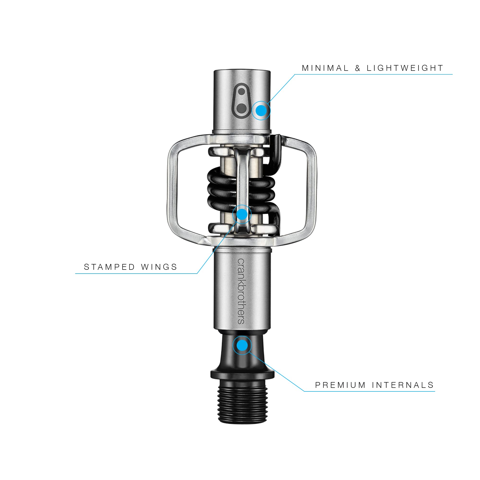 Crankbrothers Eggbeater 1 MTB Pedals – Steel Clipless for XC & CX