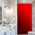 Uiiooazy Red Gradient Shower Curtain | Waterproof Polyester Fabric – 90x180cm