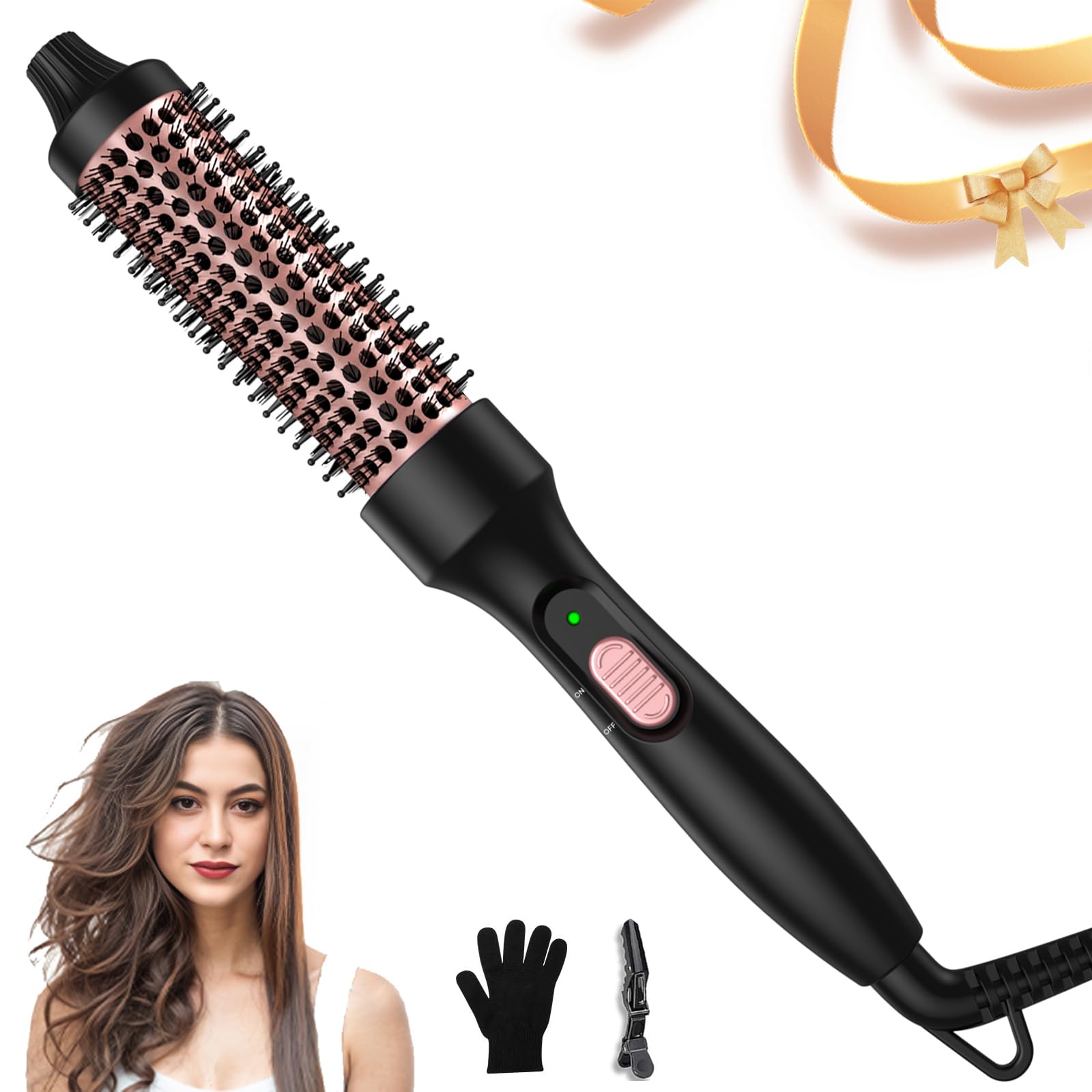 UKLISS 32mm Thermal Brush | 3-in-1 Heated Round Brush & Hair Styler