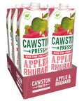 Cawston Press Apple & Rhubarb Pressed Juice - 1L Natural Drink (Pack of 6)