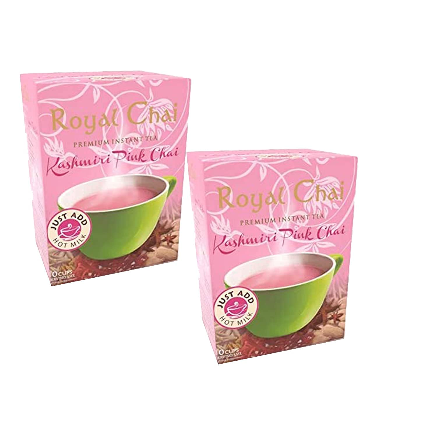 Royal Chai Kashmiri Pink Tea - Sweetened Instant Mix 200g (Pack of 2)