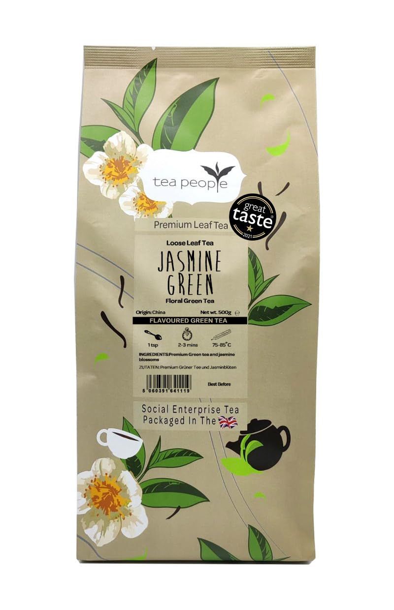 Tea People Jasmine Green Tea – 500g Loose Leaf Floral Green Tea