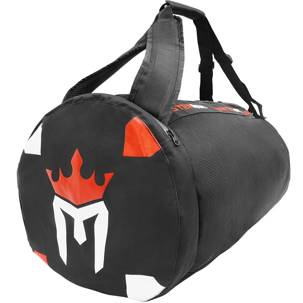Meister Mesh Duffel Backpack Dive Bag with Dry Pocket for Scuba – Black