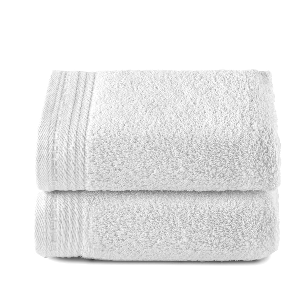 Top Towel Premium 100% Combed Cotton Hand Towels - 2 Pack - White