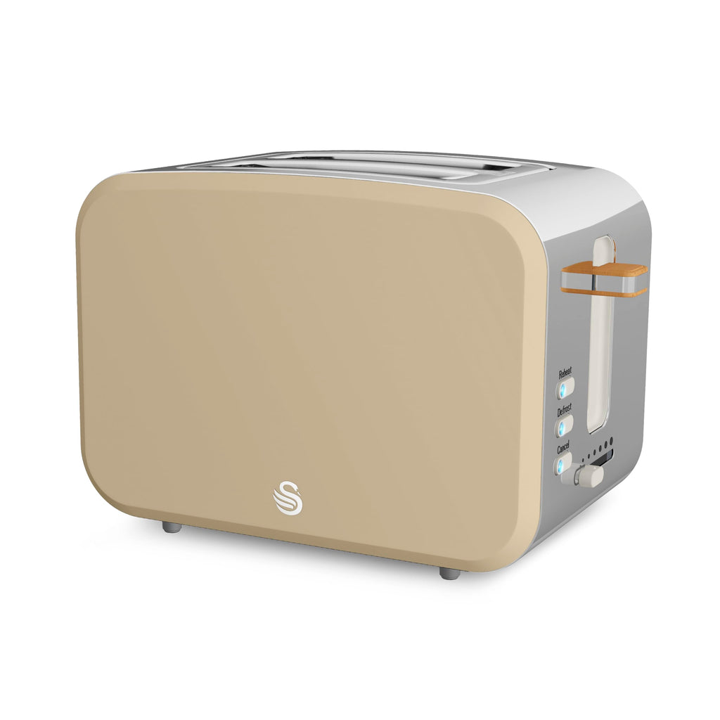 Swan Nordic 2 Slice Toaster – 900W with 6 Browning Levels, Oatmeal