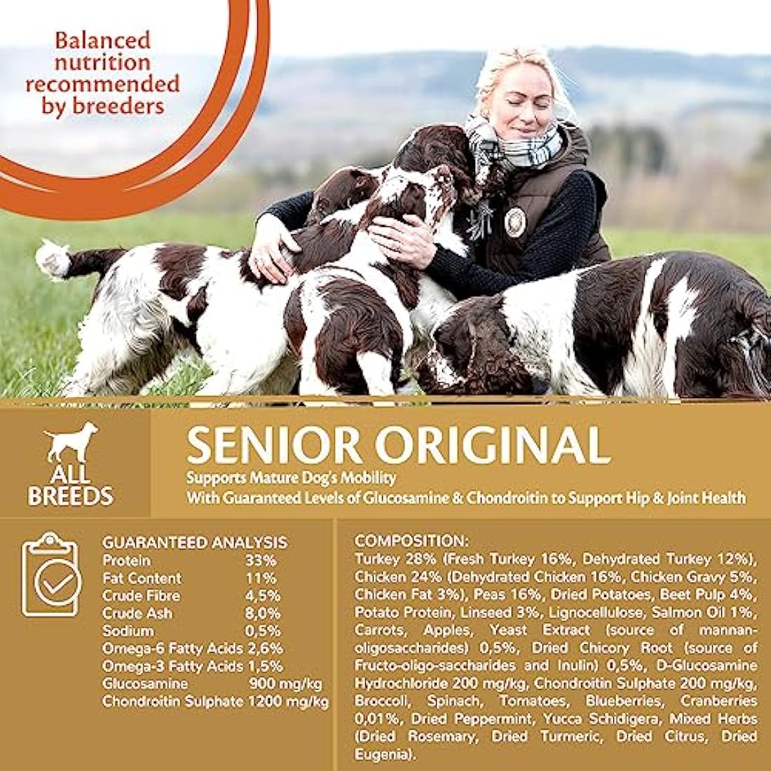 Wellness CORE Senior Grain-Free Dog Food | Turkey & Chicken - 10kg
