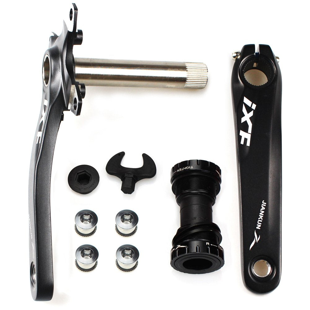 FOMTOR 104 BCD Mountain Bike Crankset | 170mm Crank Arm with BB - Black