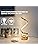 ELINKUME LED Desk Lamp – Dimmable Wave Touch Bedside Light in Retro Gold