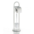 Kela Linda Toilet Set – Metal Toilet Brush and Paper Holder, White