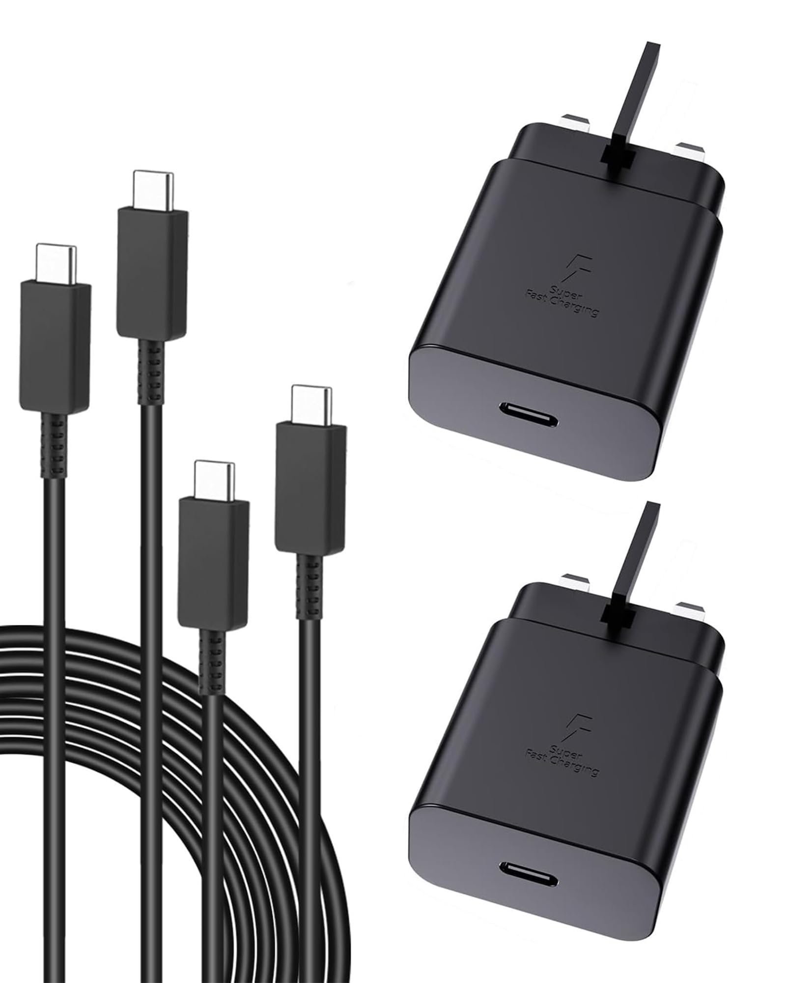 Adaptake 45W USB C Super Fast Charger [2 Pack] for Samsung Galaxy