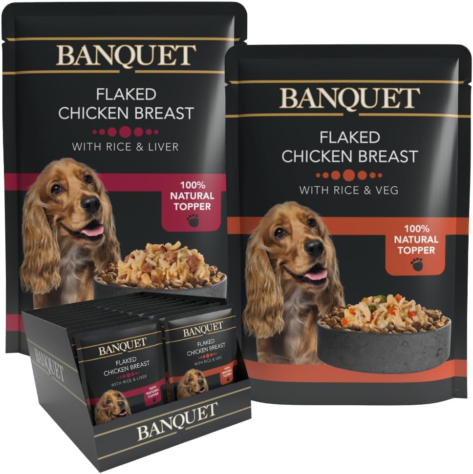 HiLife Banquet Natural Wet Dog Food - Chicken, Rice & Liver - 30 x 100g