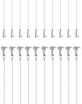 QWORK Picture Hanging Wire Kit – 10 Pcs Heavy Duty Stainless Steel