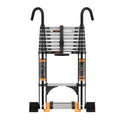 3.8M Telescopic Ladder | Stainless Steel Folding Loft Ladder