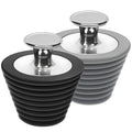 LEKEYE 2-Pack Universal Drain Stopper for Bathtub and Sink – Silicone