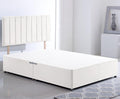ComfoRest 4FT Small Double Divan Bed Base | White Plush Minimalist Frame