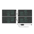 Luxbird 4-Pack Seedling Heat Mats with Digital Thermostat, 10" x 20.75"