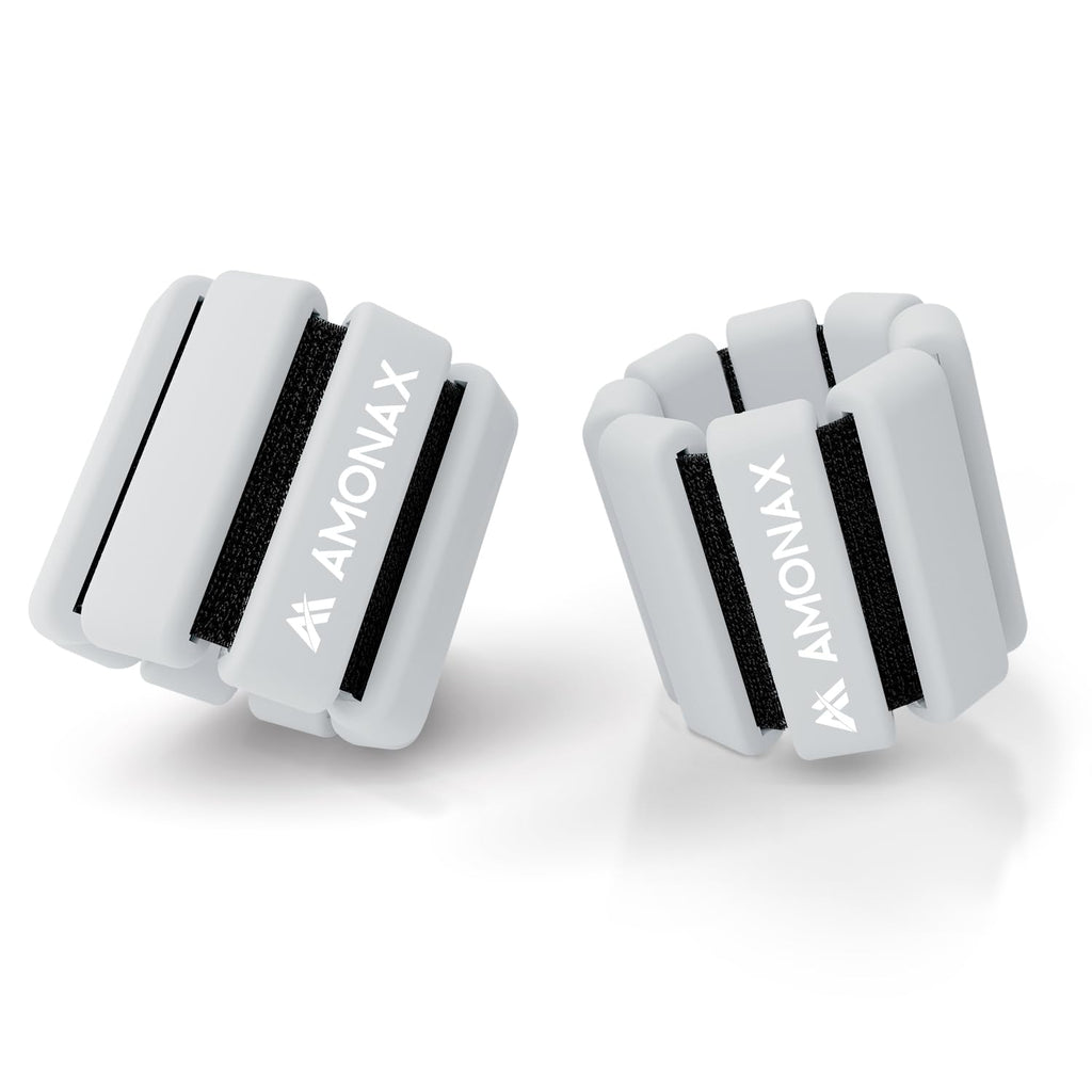Amonax Adjustable Ankle and Wrist Weights – 2lb Pair Silicone Set