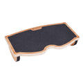 StrongTek Wooden Under Desk Foot Rest Rocker – Ergonomic Non-Slip Stool