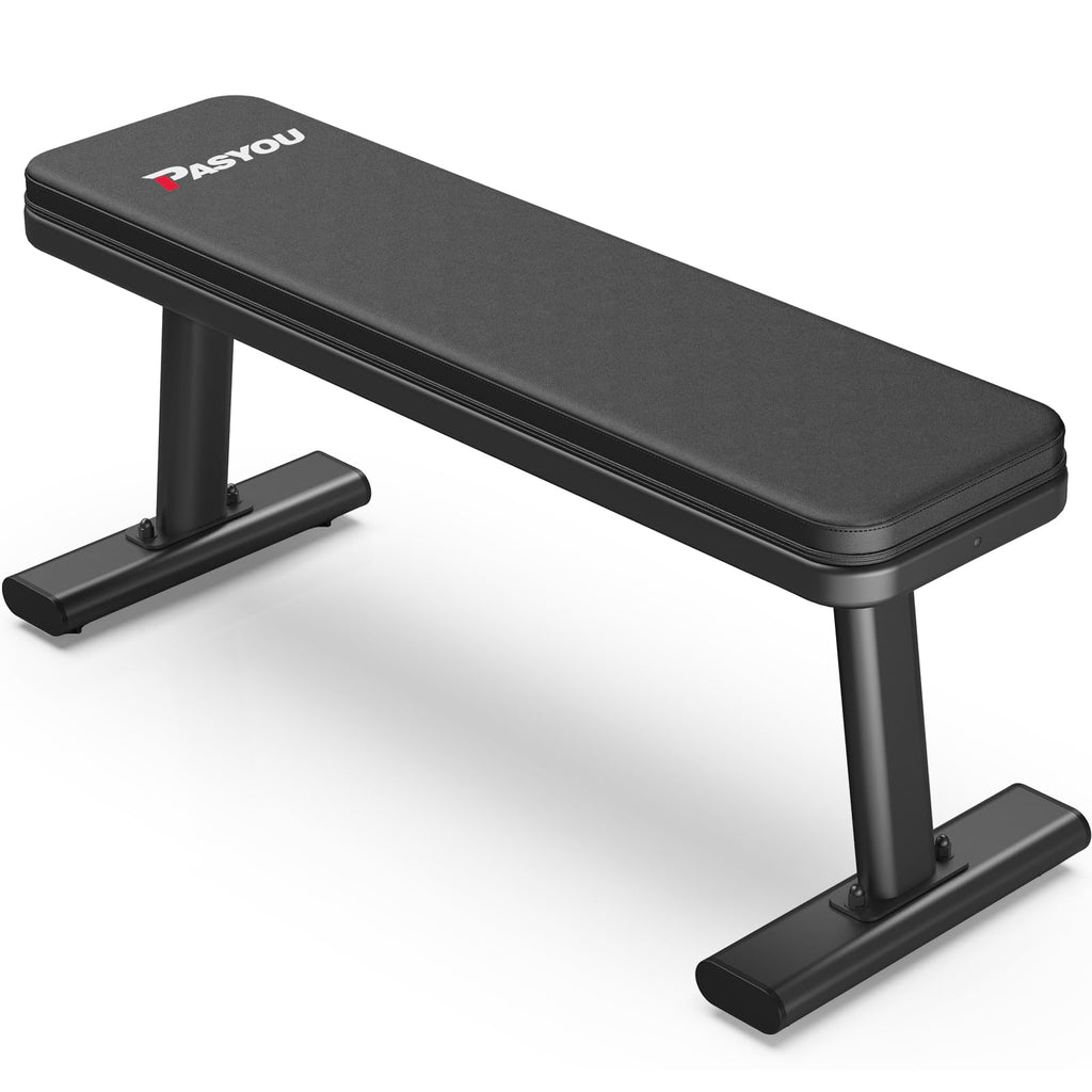 PASYOU PW100 Flat Weight Bench – Heavy Duty 1450lbs Capacity Home Gym