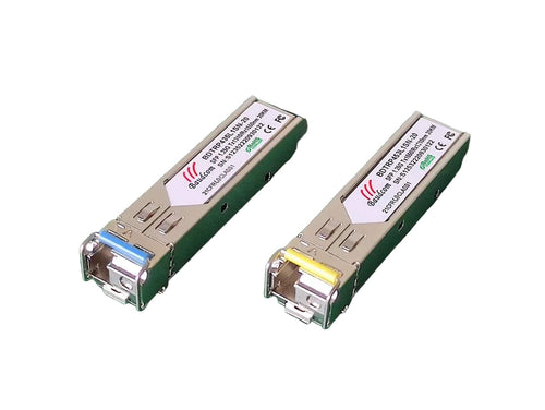 Jolof Store 1G BiDi SFP Transceiver - Single Mode LC Fiber 20km Pair