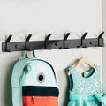 QMAHA Coat Hooks Wall Mounted, Heavy Duty Coat Racks With 6 Hooks, Modern Hanger Rack for Hanging - image 1
