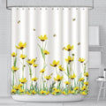Spring Flower Shower Curtain | Waterproof Polyester, 71x78 in