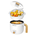 Audecook 1.5L Electric Hot Pot with Steamer | Portable Non-Stick Mini Cooker