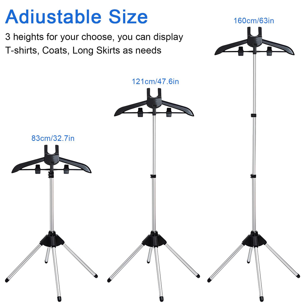 Adjustable T Shirt Display Stand, 32-63 inch T Shirt Display for Adult - image 2
