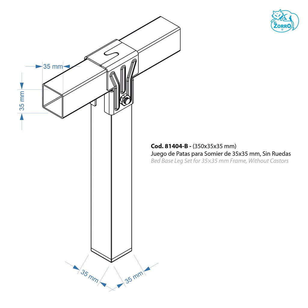Imex The Fox 81404-b – Game 4 Feet Slatted Frame without Wheels - image 2
