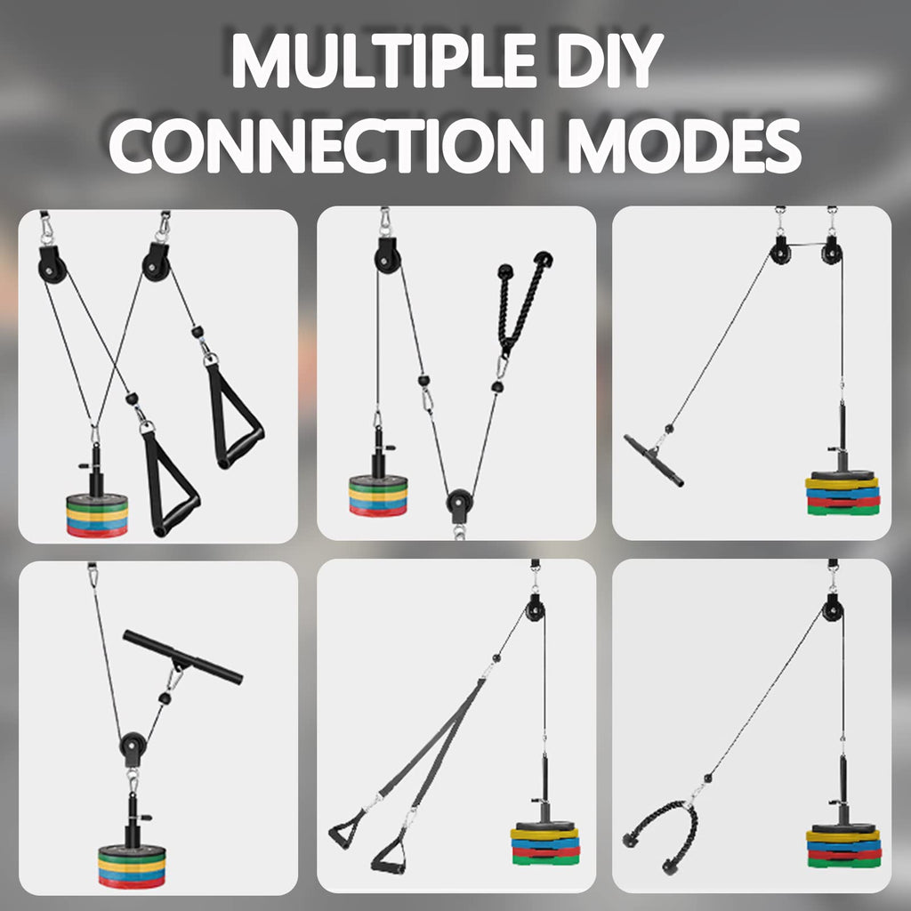 Favuit Cable Pulley System – Home Gym LAT Pull Down Machine Attachment