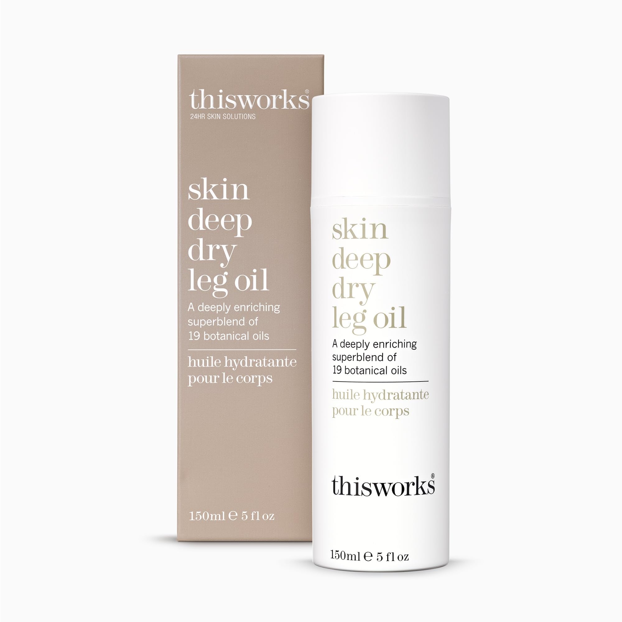 This Works Skin Deep Dry Leg Oil – 150ml Hydrating Botanical Body Moisturiser