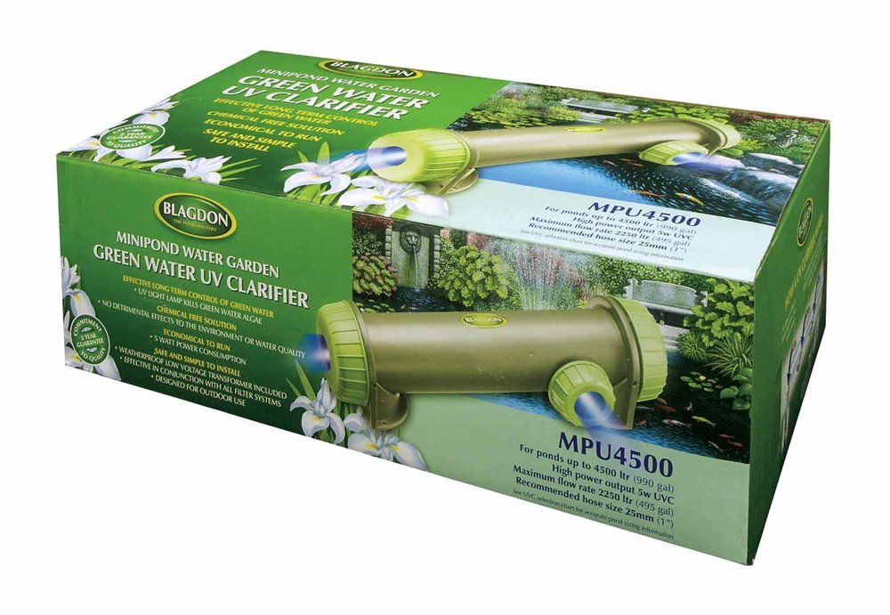 Blagdon Mini-Pond UV Clarifier – 5W Algae Control Sterilizer, Black