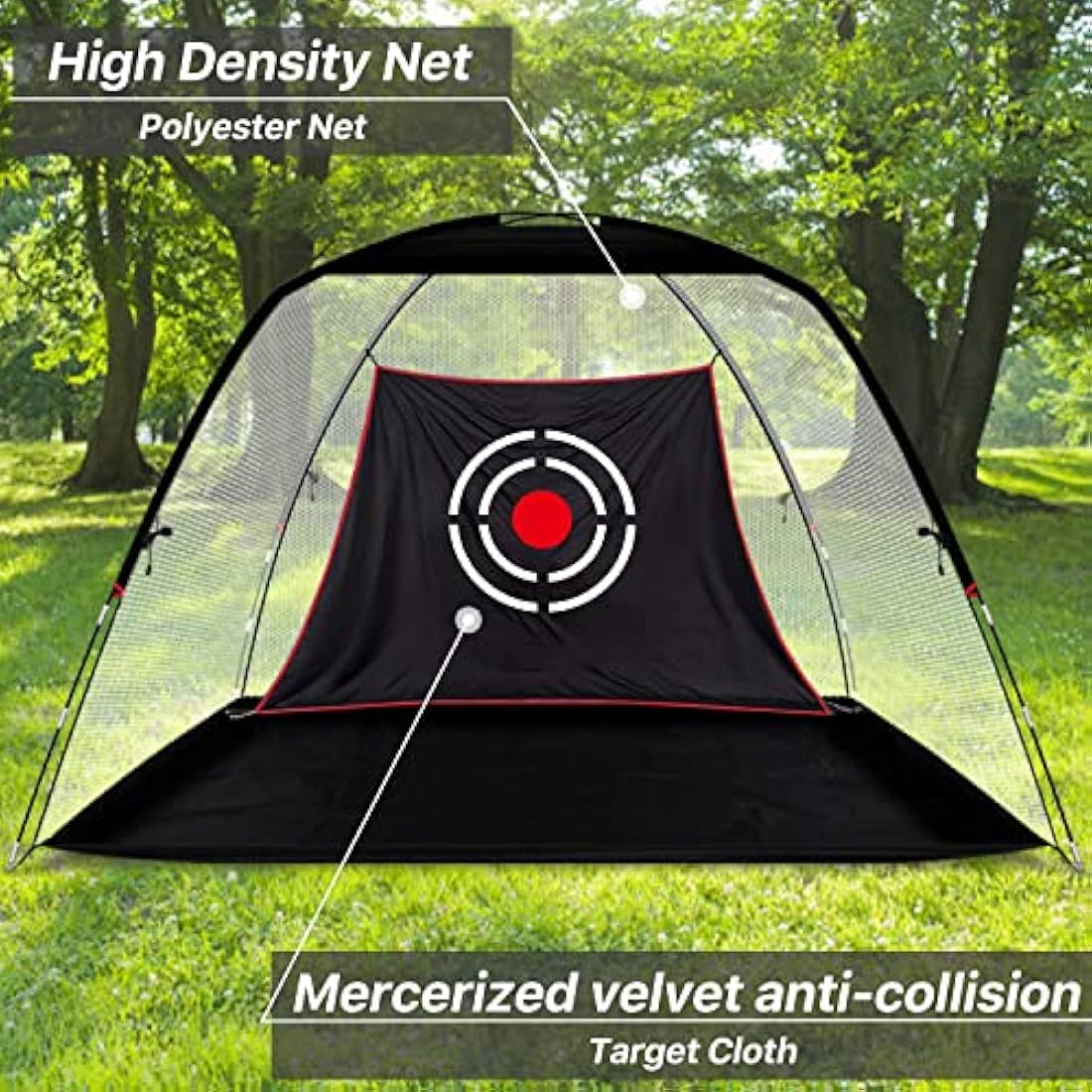 KAIDIDA Golf Practice Hitting Net – Portable Heavy Duty Driving Net for Backyard