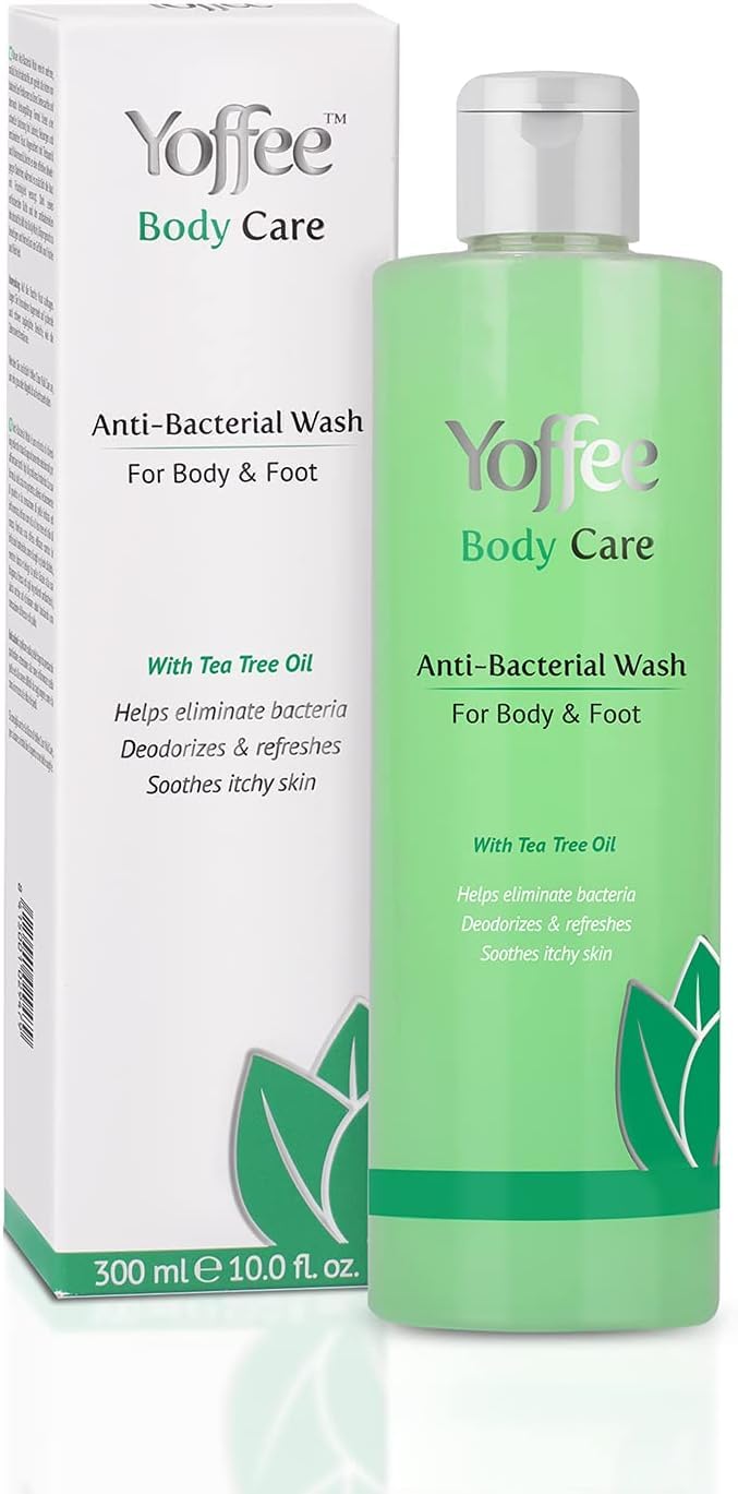 Yoffee Antibacterial Body & Foot Wash | Tea Tree Oil & Mint | 300ml