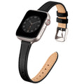 SUNFWR Slim Genuine Leather Strap for Apple Watch 42/41/40/38mm