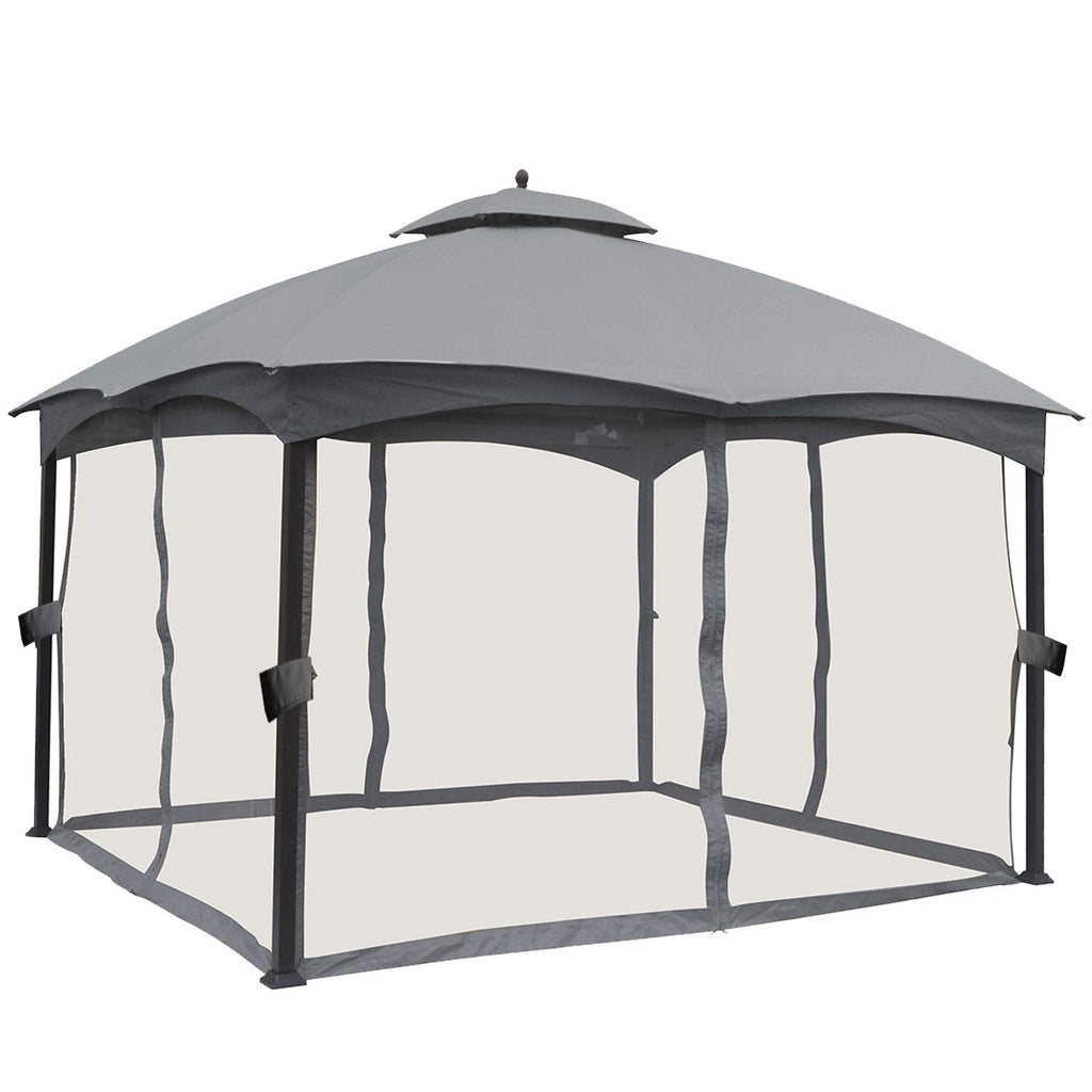 ABCCANOPY 10' x 12' Gazebo Replacement Mosquito Netting Walls - Gray