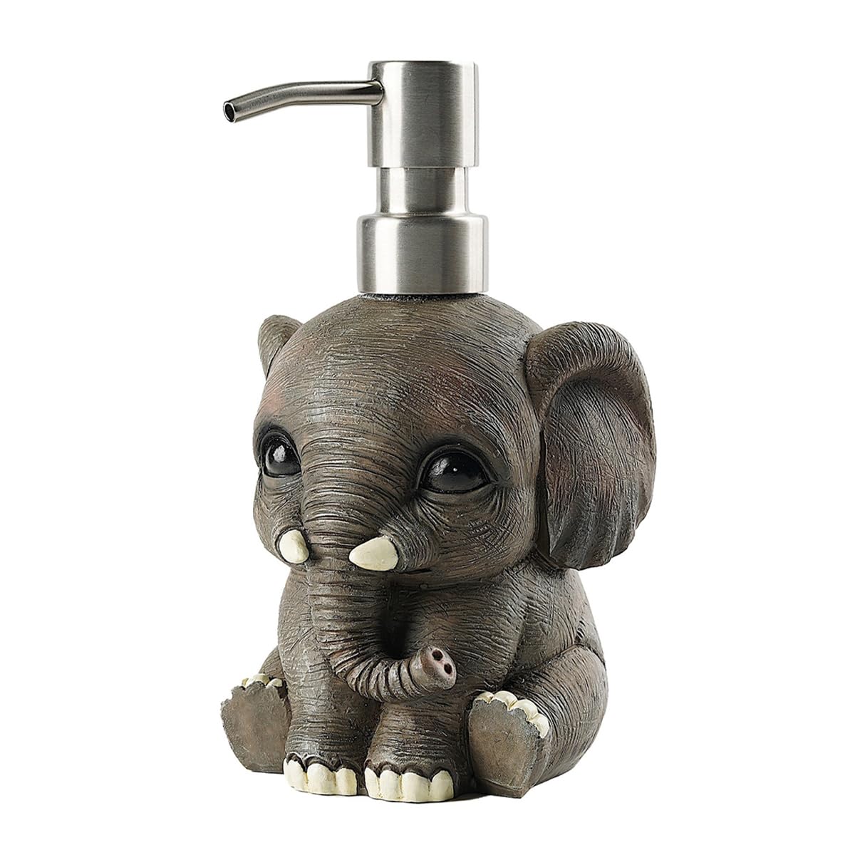 Elephant Resin Soap Dispenser with Stainless Steel Pump