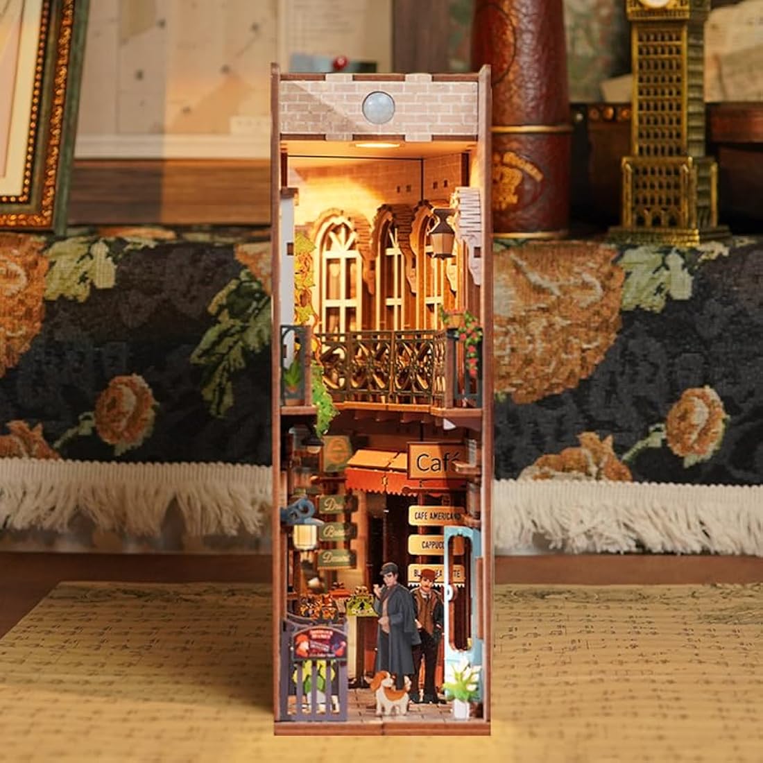 Tonecheer Sherlock Holmes DIY Book Nook Kit – 3D Wooden Miniature House