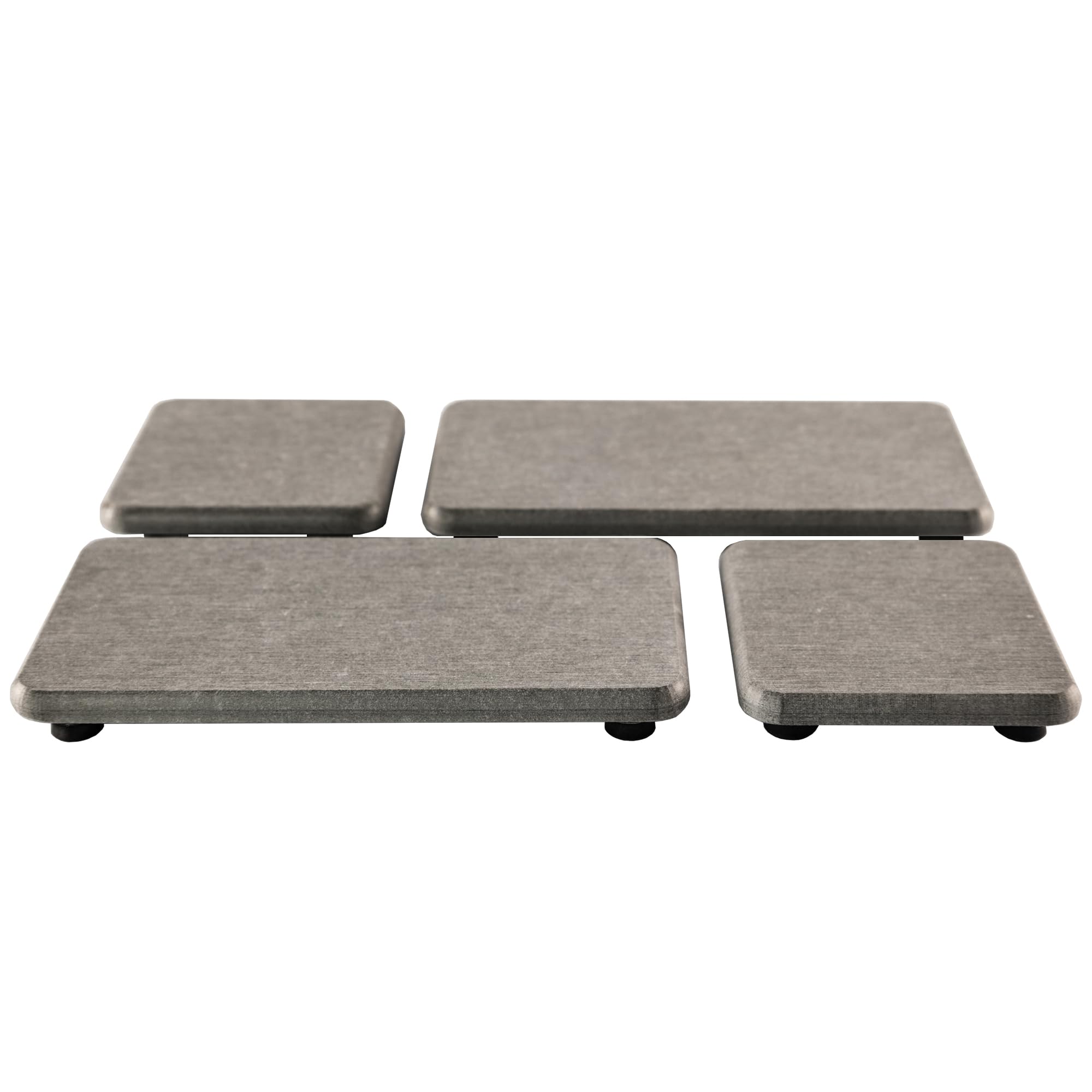 NiuYichee Diatomite Soap Dish Set | 4-Piece Water Absorbent Stone Trays