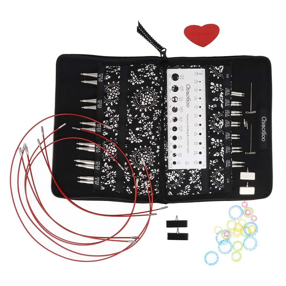 ChiaoGoo Twist Lace Interchangeable Needle Set | 10cm | 2.75-10.00mm