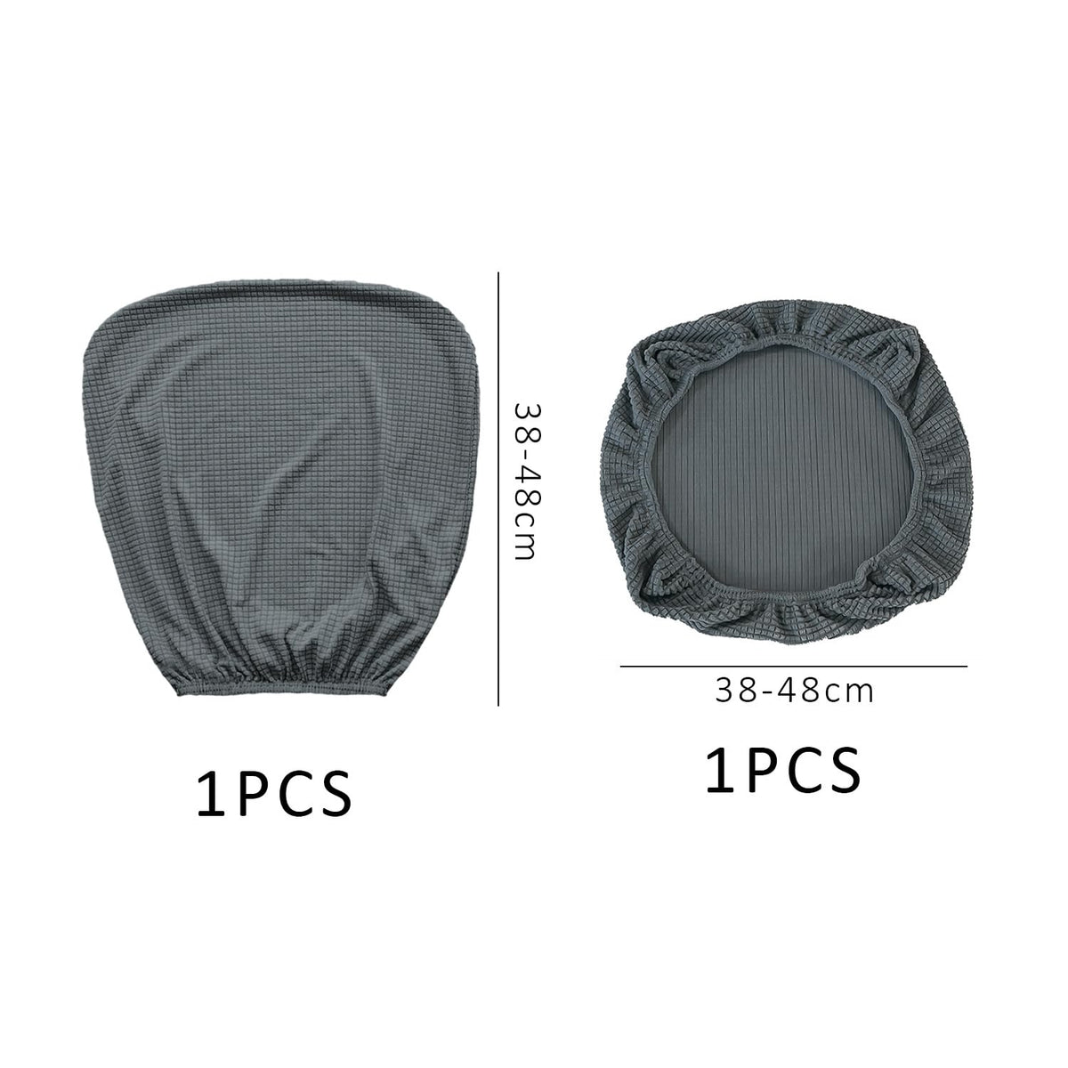 USHXVG 1-Piece Non-Slip Seat Cover, Office Chair Protector Set, Checked Chair Cover, Universal - image 2