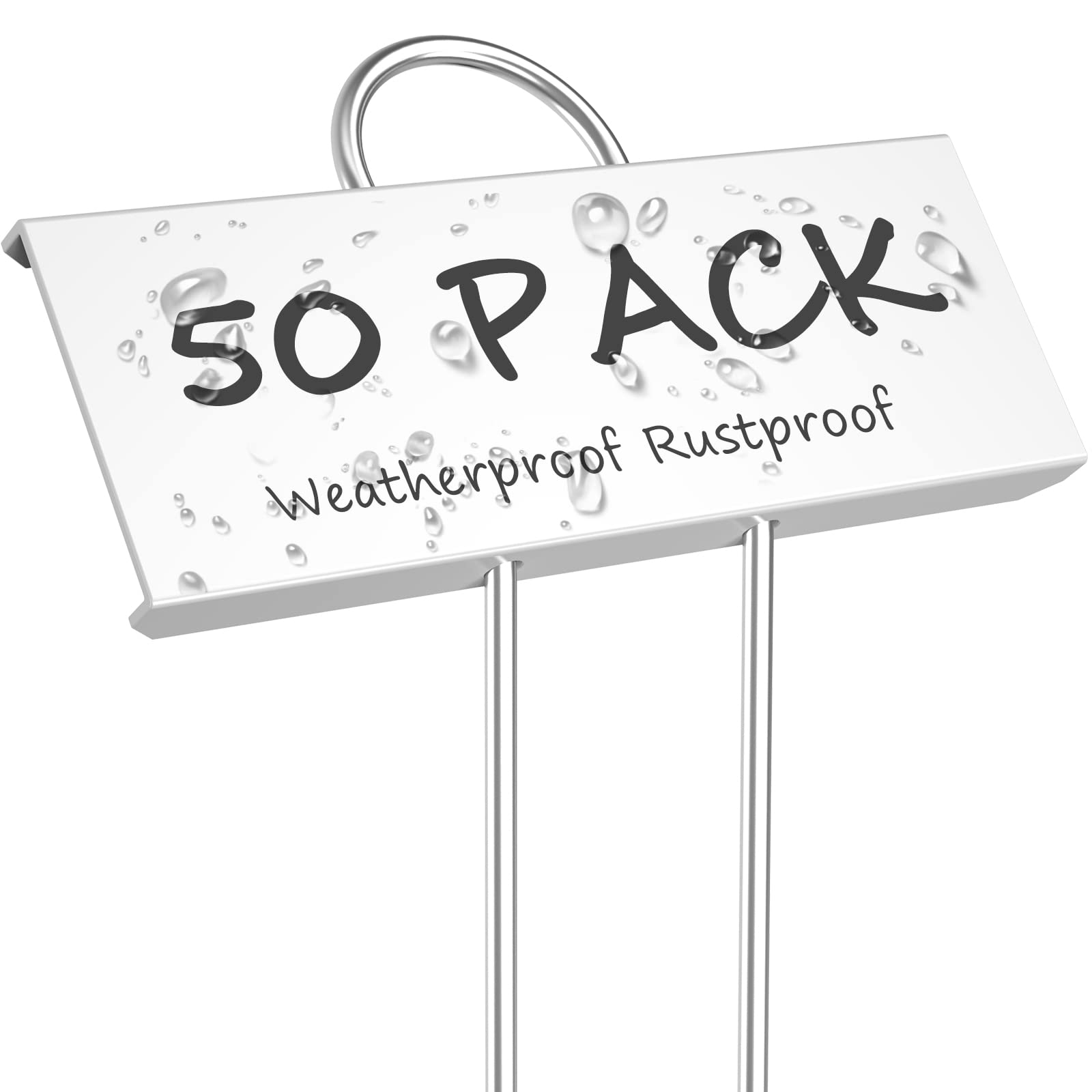 STARTOSTAR Metal Plant Labels - 50 Pack Weatherproof Garden Markers