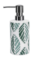 Kleine Wolke Pacific Seifenspender – Leaf Design aus Steinzeug