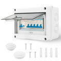 4 Way Consumer Unit | IP65 Waterproof Fuse Box with Breakers