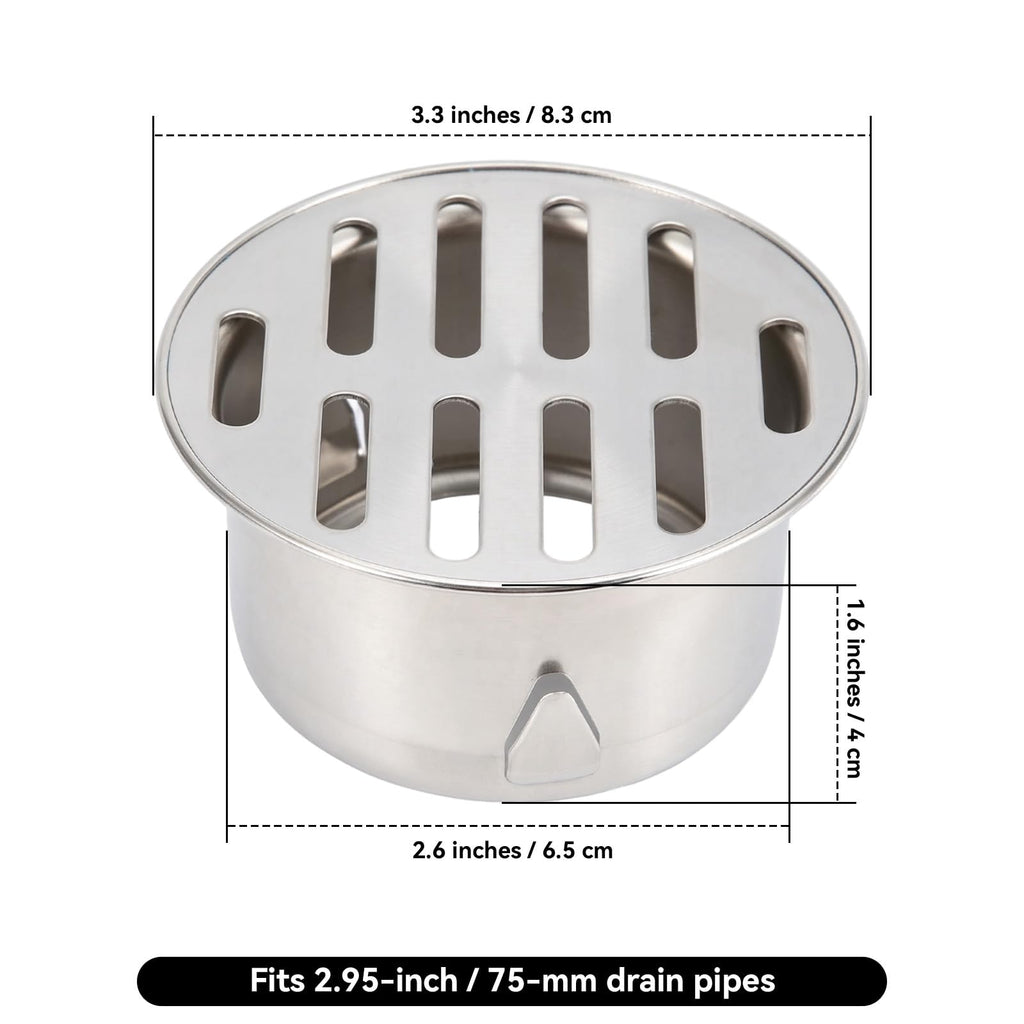 Removable Floor Drain Cover for Outdoor Balcony Yard 75 Flat - image 5