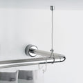 Gedy Chrome Shower Curtain Cable – Adjustable Steel Ceiling Mount, 150cm